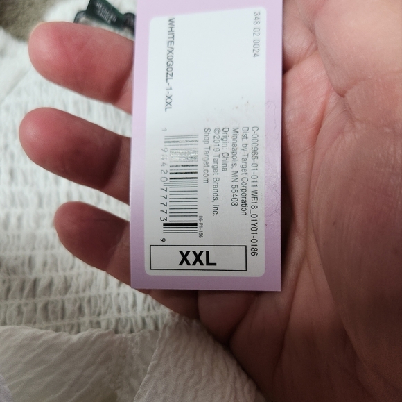 Women's Short Sleeve Mini Dress - Wild Fable White XXL - Picture 14 of 16